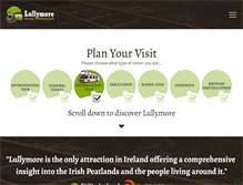 Tablet Screenshot of lullymoreheritagepark.com